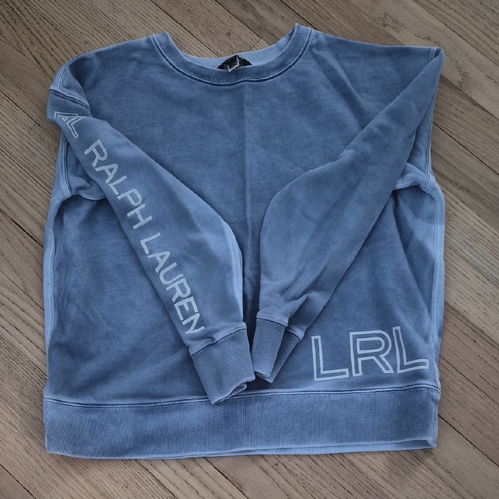 Ralph Lauren Men's Crewneck Sweatshirt in Washed Slate Blue